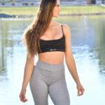 Fit amateur babe Kara strips her leggings in public & shows her bubble booty