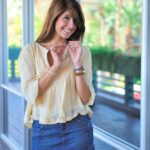 Slim teen in heels Melina doffs her denim skirt and poses naked in public