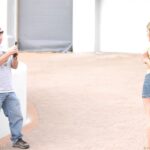 Model Sherie gets caught in public flashing her big tits and sexy pussy