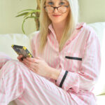Amateur cutie Tallie poses naked before sticking a huge dildo in her twat