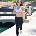 Brunette teen Carmen fucks herself with a banana in public before eating it