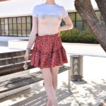Smoking hot ginger babe Sierra masturbating in public and at home