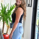 Cute amateur Sage bares her small tits & hot round ass & dons a dress & heels