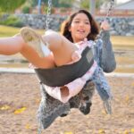 Sweet teen Melody flaunts her tasty cunt and round ass in the park