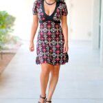 Adorable American babe Marta exposes her juicy tits & her curvy ass in public