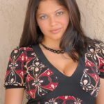 Adorable American babe Marta exposes her juicy tits & her curvy ass in public