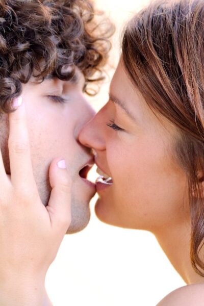 Beautiful amateur Gabby hikes her denim skirt up and poses with her boyfriend Image #15