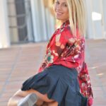 Cute blonde Kenna strips completely nude in public and masturbates indoors
