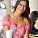 Beautiful girl Emma wears no panties in public before a finger fuck at home
