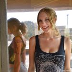 Glamorous amateur babe Anya pinches her nipples and fists her pussy in a solo