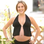 Pregnant lady Violet exposes her boobs and fondles her swollen vagina