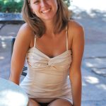 Cute teen girl shows her exhibitionist side by walking around nude in public