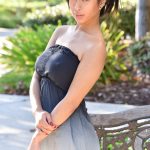 Cute teen Jade flashes her pussy and exposes her amazing natural boobs