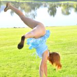 Glamour babe Ginger toys her shaved pussy with a veggie and with her dildos