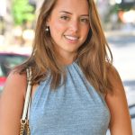 Hot babe Lilah teases in a tight dress & flashes a pantyless upskirt in public