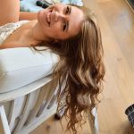 Tall beauty Sage toying her delicious pussy and tight ass at the same time