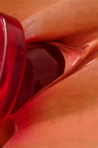 Beautiful amateur Alicia jams two dildos into her tight pussy & toys her ass Image #12