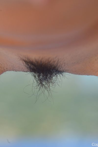 Skinny babe Roxanna masturbates with a vibrator during a nude yoga session Image #3